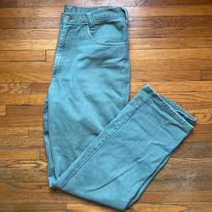 Men’s light green denim